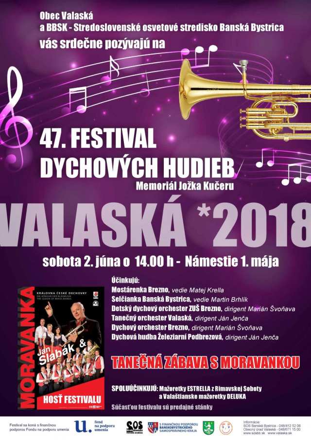 2.6.2018 Festival dychových hudieb, Valaská
