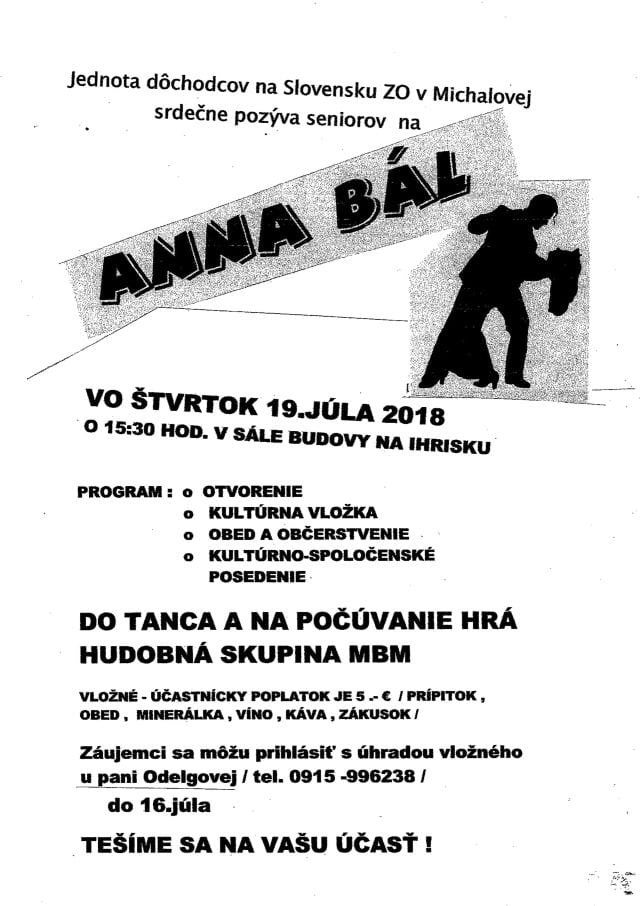 19.7.2018 – ANNA BÁL, Michalová