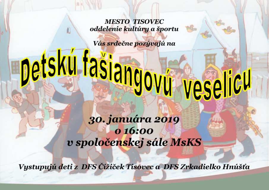30.1.2019 DETSKÁ FAŠIANGOVÁ VESELICA, Tisovec
