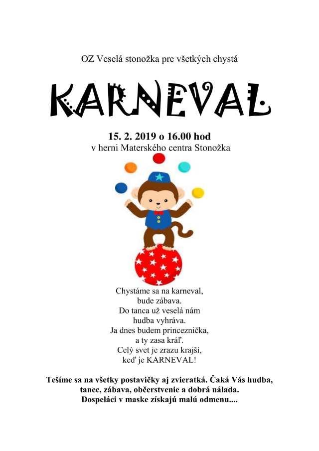15. 2. 2019 KARNEVAL, Tisovec