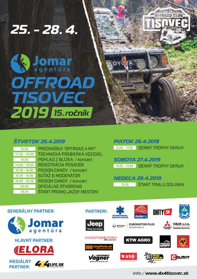 25.-28.4.2019 OFFROAD, Tisovec