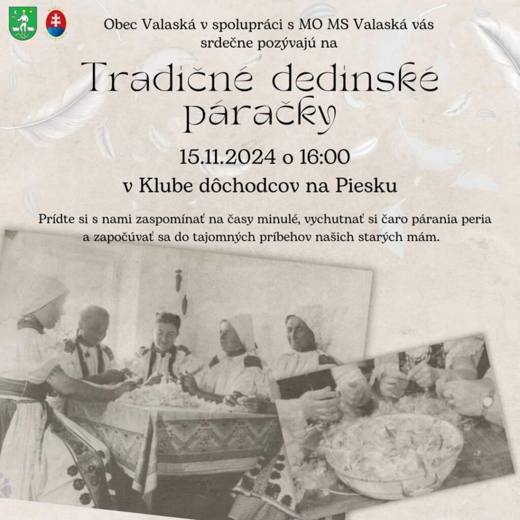 Tradičné dedinské páračky, Valaská